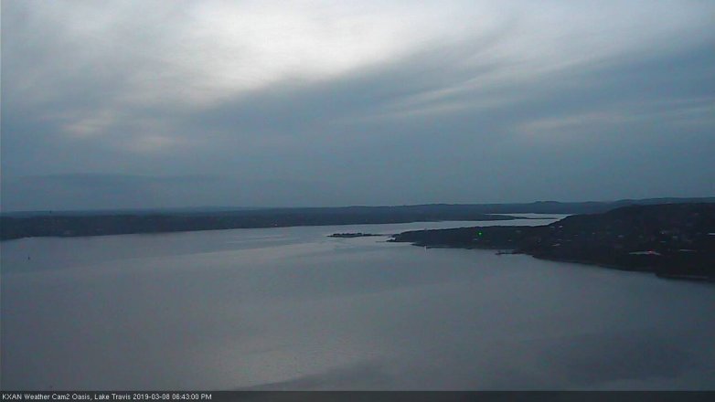 Lake Travis webcam, March 8, 2019 5:45 PM CT