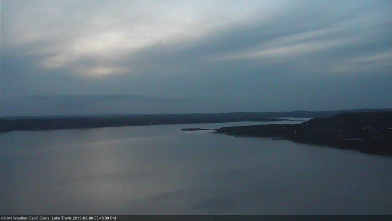 Lake Travis webcam, March 8, 2019 5:50 PM CT