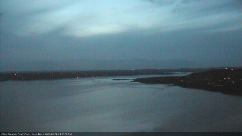 Lake Travis webcam, March 8, 2019 6:00 PM CT
