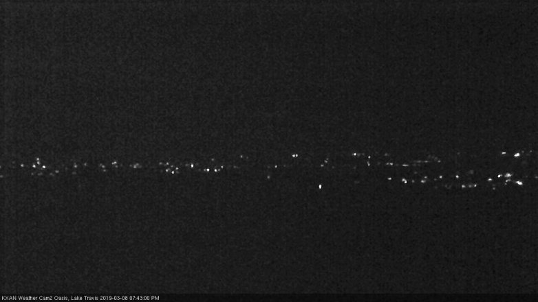 Lake Travis webcam, March 8, 2019 6:45 PM CT