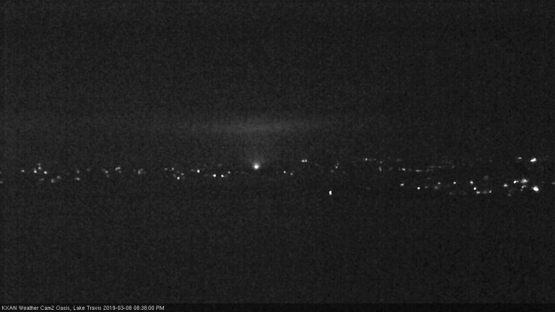 Lake Travis webcam, March 8, 2019 7:40 PM CT