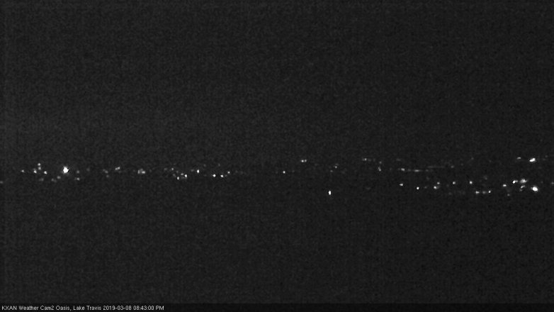 Lake Travis webcam, March 8, 2019 7:45 PM CT