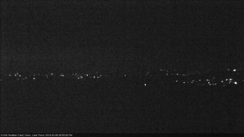 Lake Travis webcam, March 8, 2019 8:00 PM CT