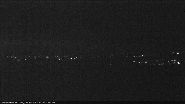Lake Travis webcam, March 8, 2019 8:10 PM CT