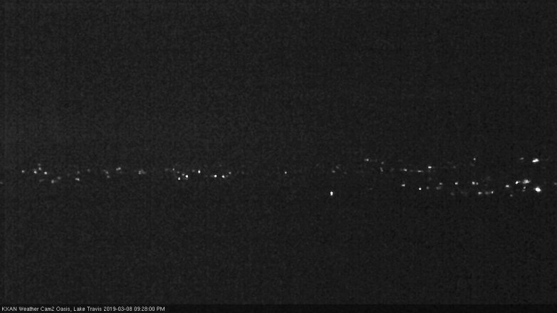 Lake Travis webcam, March 8, 2019 8:30 PM CT