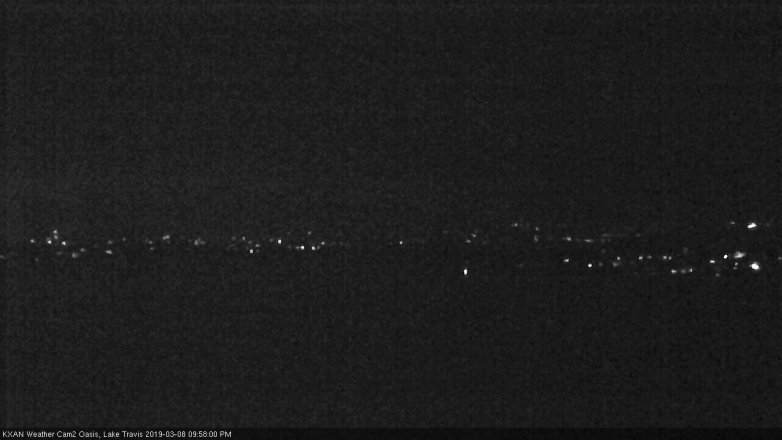 Lake Travis webcam, March 8, 2019 9:00 PM CT