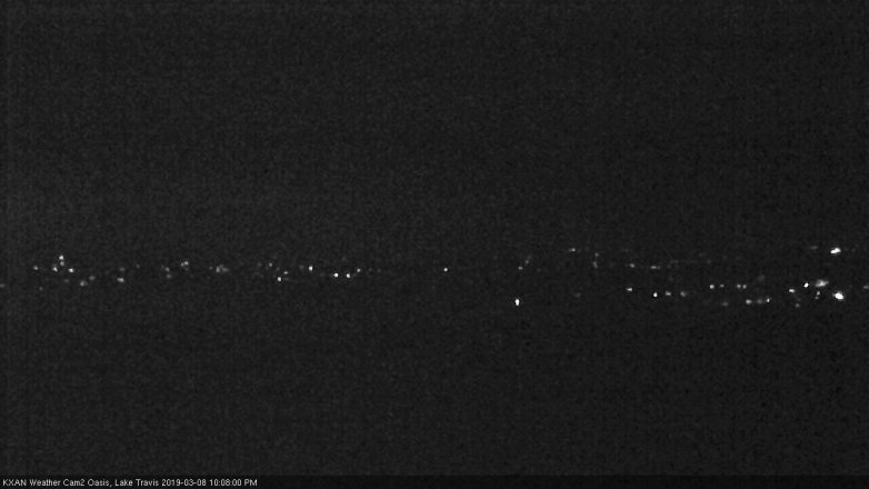 Lake Travis webcam, March 8, 2019 9:10 PM CT