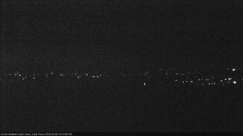 Lake Travis webcam, March 8, 2019 9:15 PM CT