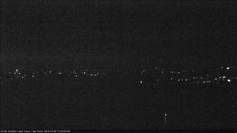 Lake Travis webcam, March 8, 2019 9:35 PM CT