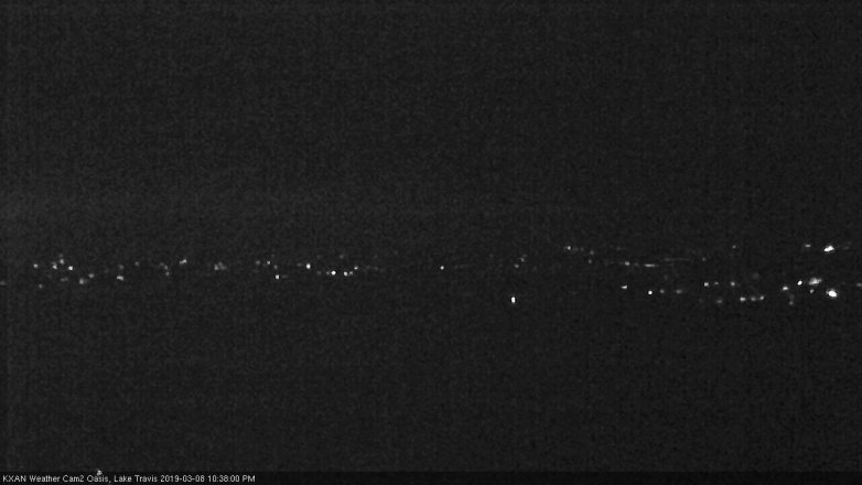 Lake Travis webcam, March 8, 2019 9:40 PM CT