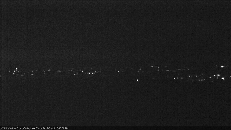 Lake Travis webcam, March 8, 2019 9:45 PM CT