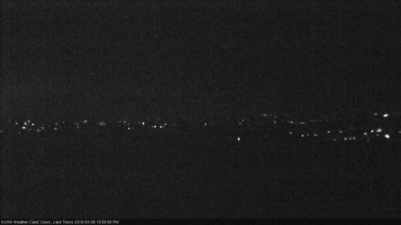 Lake Travis webcam, March 8, 2019 10:00 PM CT