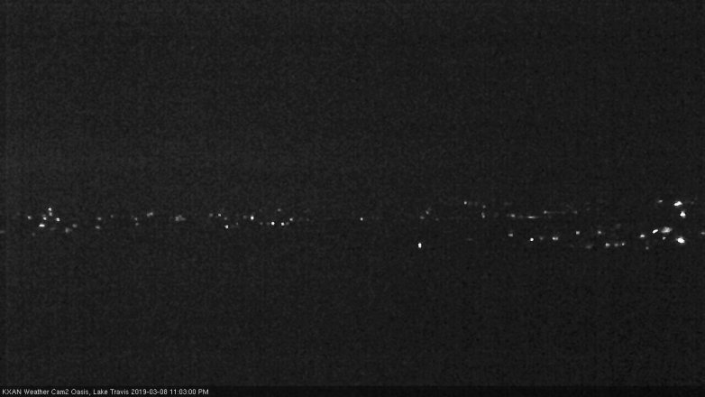 Lake Travis webcam, March 8, 2019 10:05 PM CT