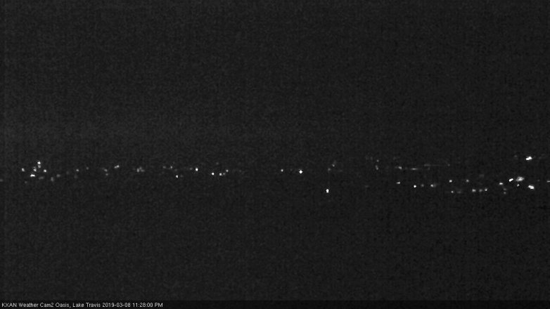 Lake Travis webcam, March 8, 2019 10:30 PM CT