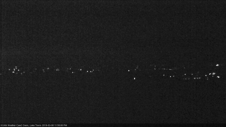 Lake Travis webcam, March 8, 2019 11:00 PM CT