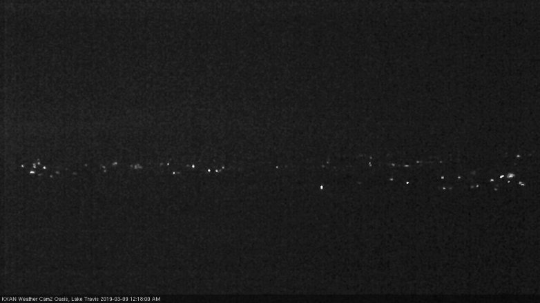 Lake Travis webcam, March 8, 2019 11:20 PM CT