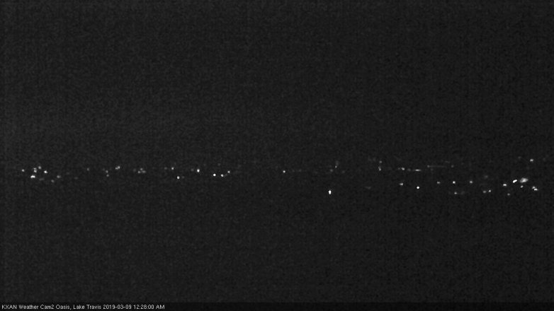 Lake Travis webcam, March 8, 2019 11:30 PM CT