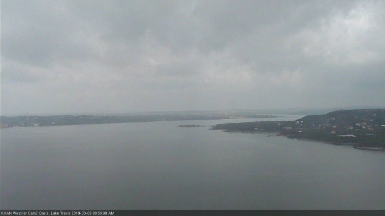 Lake Travis webcam, March 9, 2019 9:00 AM CT