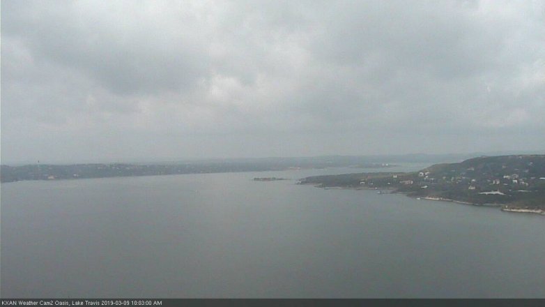Lake Travis webcam, March 9, 2019 9:05 AM CT