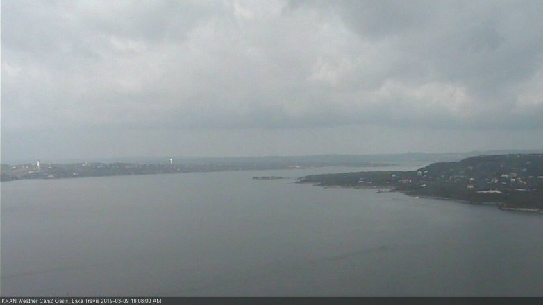 Lake Travis webcam, March 9, 2019 9:10 AM CT