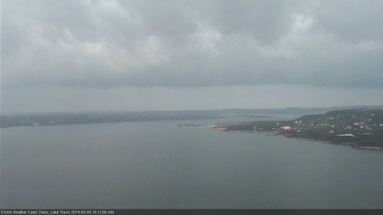 Lake Travis webcam, March 9, 2019 9:15 AM CT