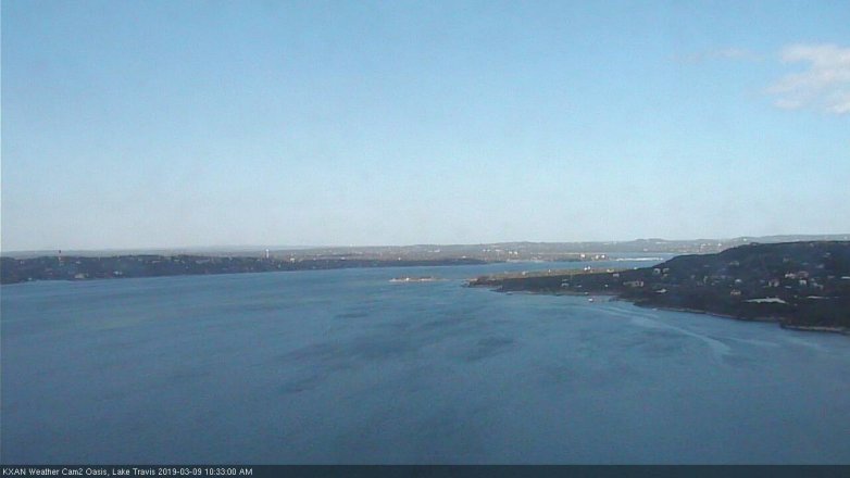 Lake Travis webcam, March 9, 2019 9:35 AM CT