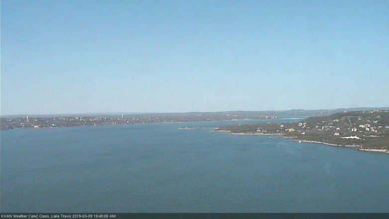 Lake Travis webcam, March 9, 2019 9:50 AM CT