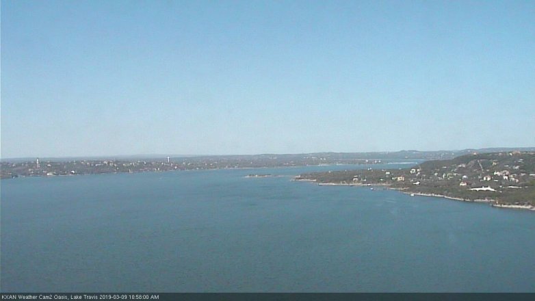Lake Travis webcam, March 9, 2019 10:00 AM CT