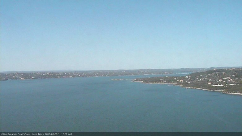 Lake Travis webcam, March 9, 2019 10:15 AM CT