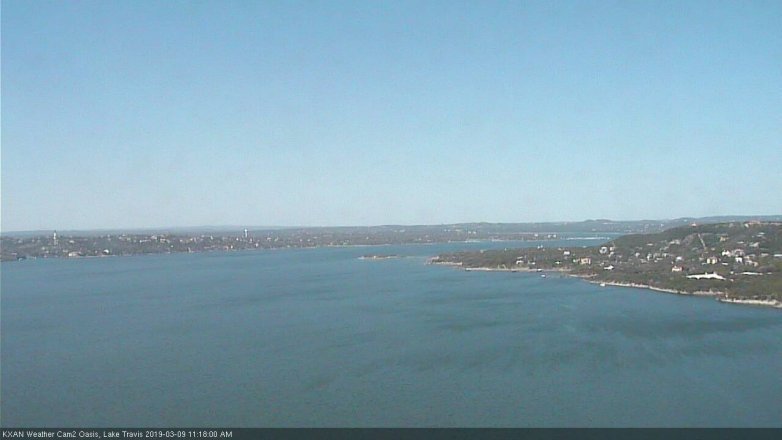 Lake Travis webcam, March 9, 2019 10:20 AM CT