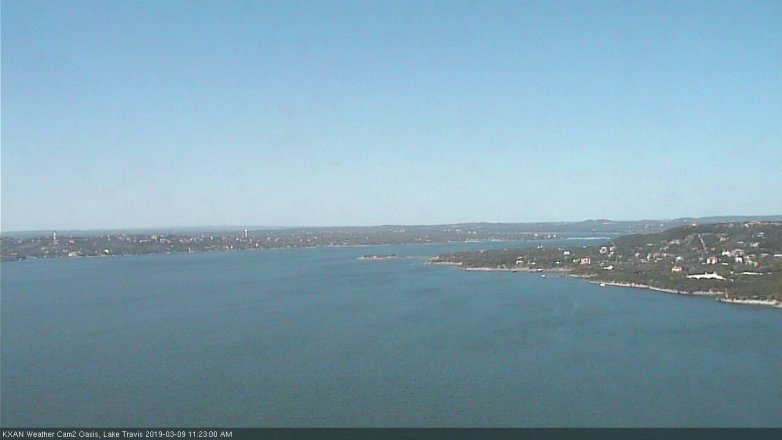 Lake Travis webcam, March 9, 2019 10:25 AM CT