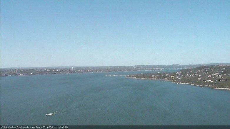 Lake Travis webcam, March 9, 2019 10:35 AM CT
