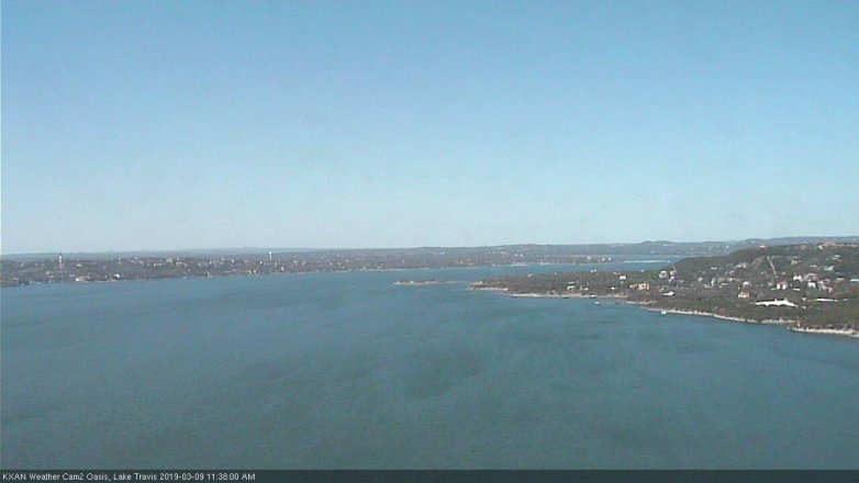 Lake Travis webcam, March 9, 2019 10:40 AM CT