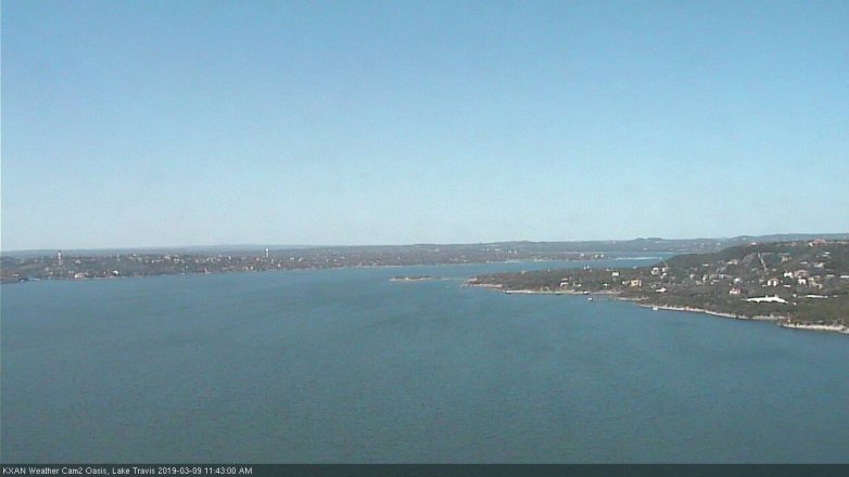 Lake Travis webcam, March 9, 2019 10:45 AM CT
