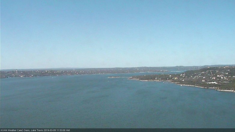 Lake Travis webcam, March 9, 2019 10:55 AM CT