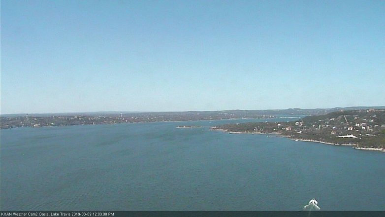 Lake Travis webcam, March 9, 2019 11:05 AM CT