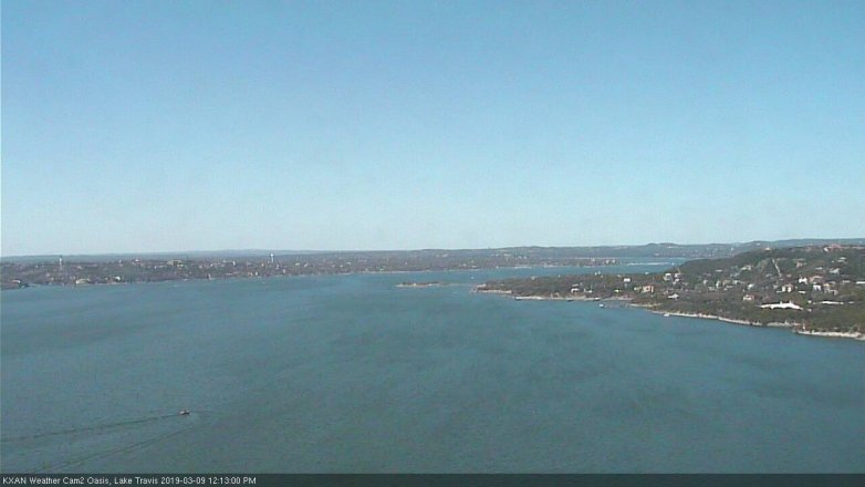 Lake Travis webcam, March 9, 2019 11:15 AM CT