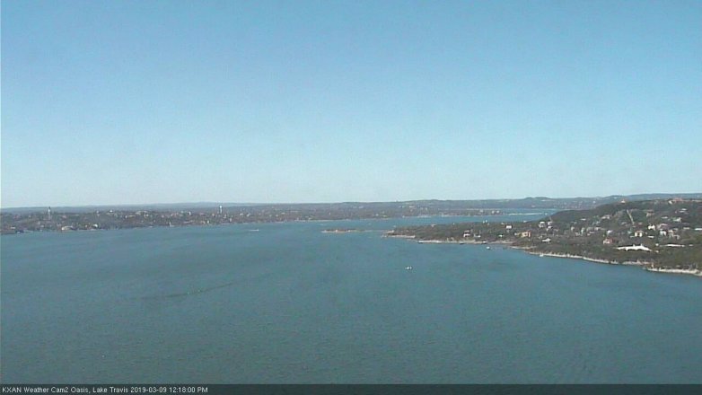 Lake Travis webcam, March 9, 2019 11:20 AM CT