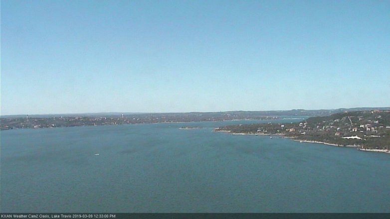 Lake Travis webcam, March 9, 2019 11:35 AM CT