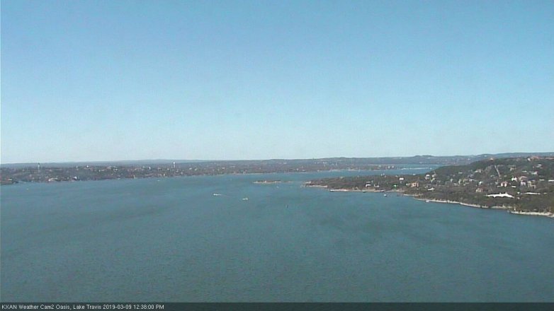 Lake Travis webcam, March 9, 2019 11:40 AM CT