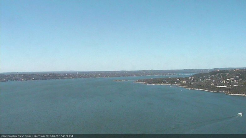 Lake Travis webcam, March 9, 2019 11:50 AM CT