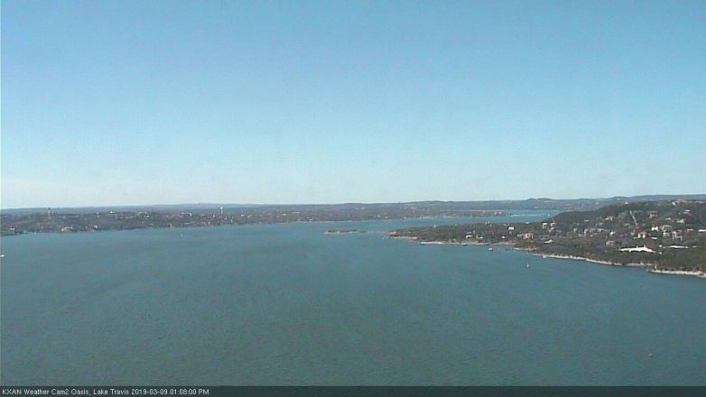Lake Travis webcam, March 9, 2019 12:10 PM CT
