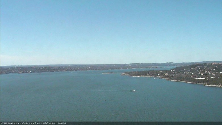 Lake Travis webcam, March 9, 2019 12:15 PM CT