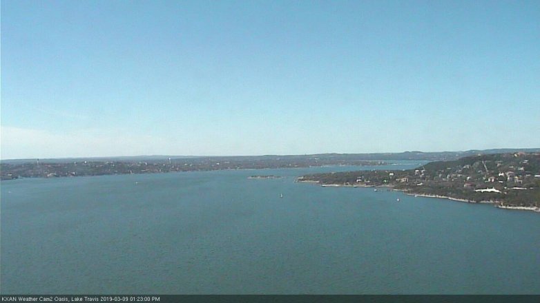 Lake Travis webcam, March 9, 2019 12:25 PM CT