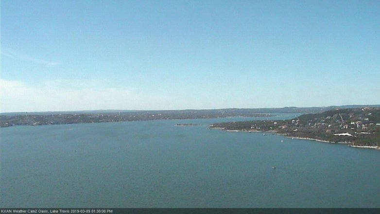 Lake Travis webcam, March 9, 2019 12:40 PM CT