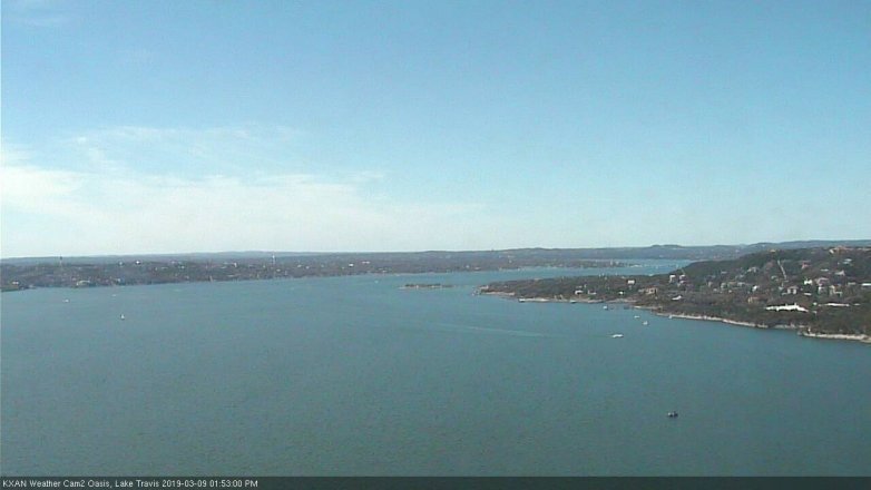 Lake Travis webcam, March 9, 2019 12:55 PM CT