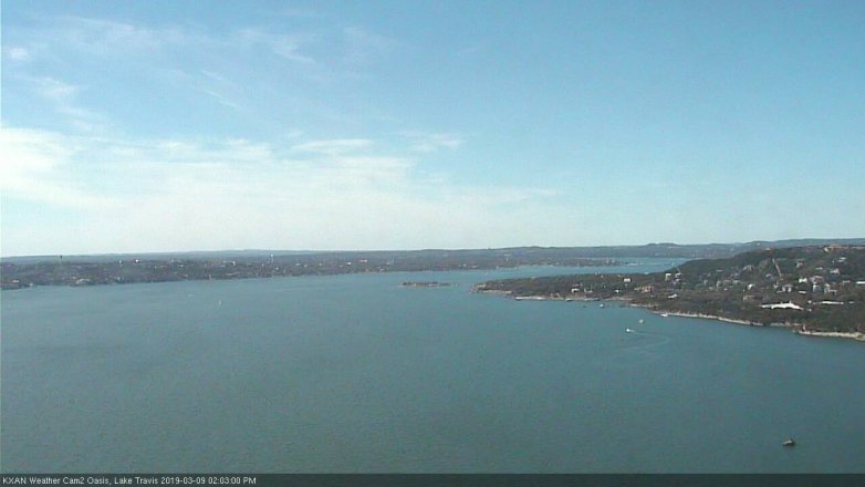Lake Travis webcam, March 9, 2019 1:05 PM CT