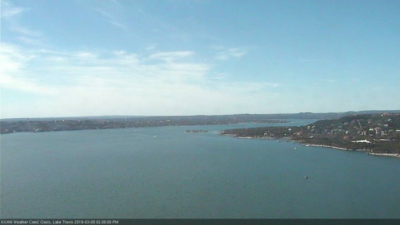 Lake Travis webcam, March 9, 2019 1:10 PM CT