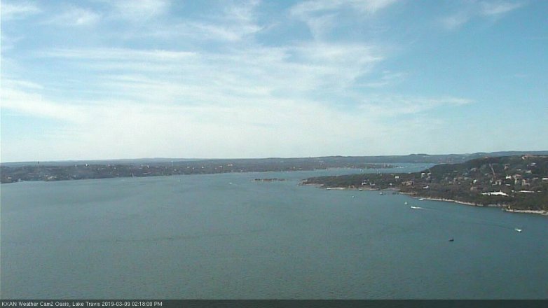 Lake Travis webcam, March 9, 2019 1:20 PM CT