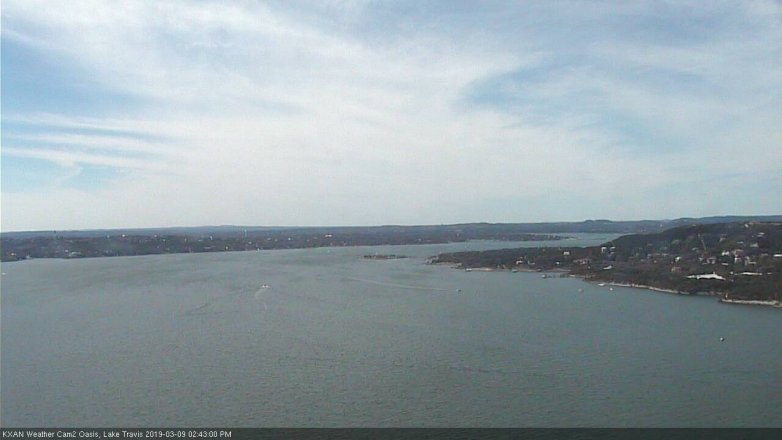 Lake Travis webcam, March 9, 2019 1:45 PM CT